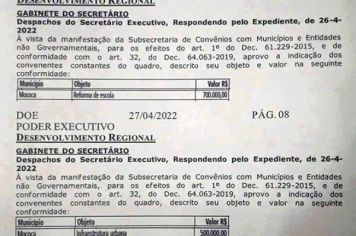 RECURSOS LIBERADOS!! 1,2 MILHÃO