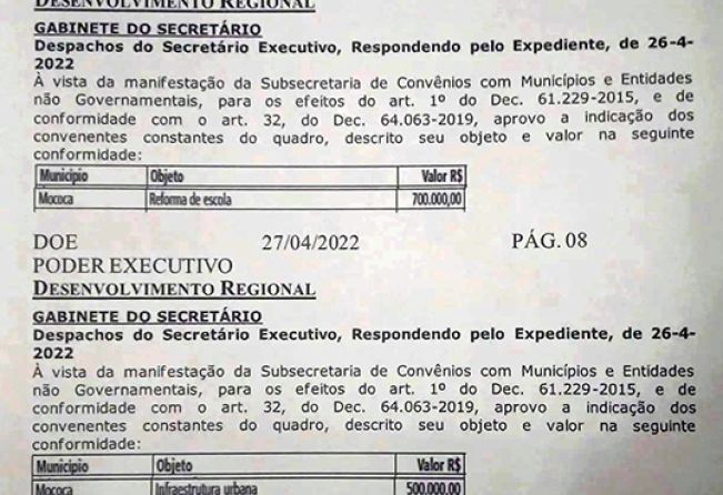 RECURSOS LIBERADOS!! 1,2 MILHÃO